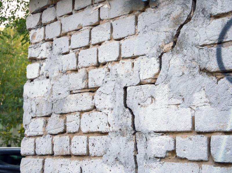 Cracked Brick Veneer